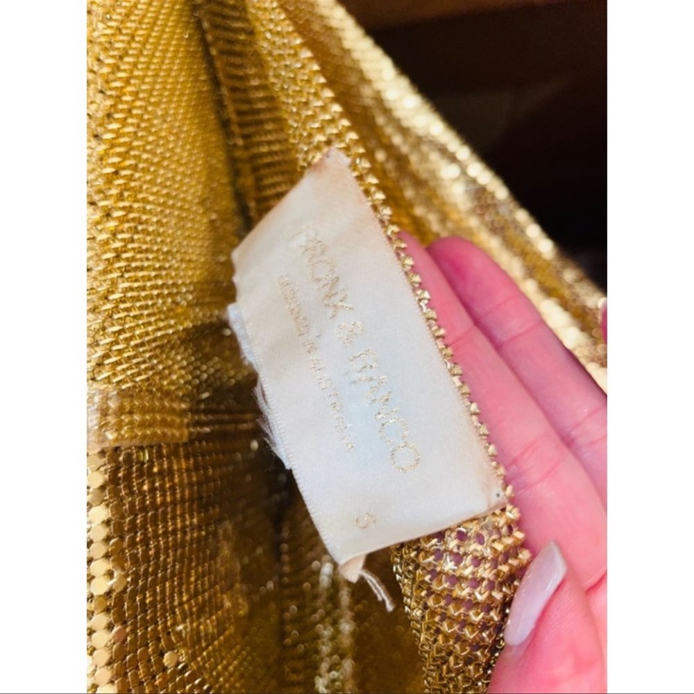 Bronx and Banco Dress Xenia One Shoulder Chainmail in Gold medium🥰SOLD - Picture 6 of 13
